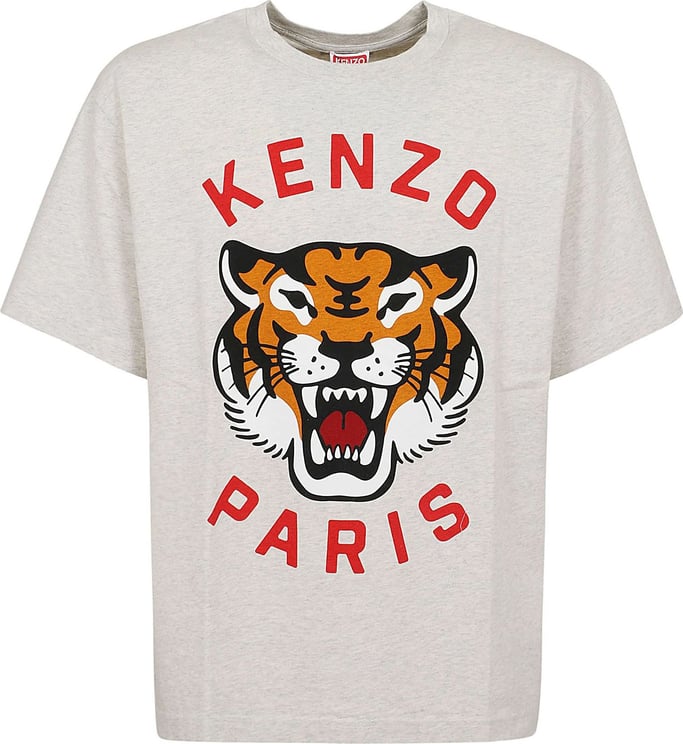 Kenzo lucky tiger oversize tshirt Grijs