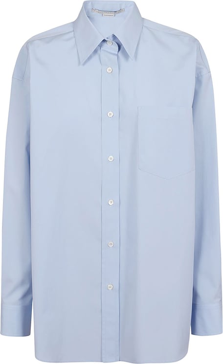 Stella McCartney chiffon back oversized shirt Blauw