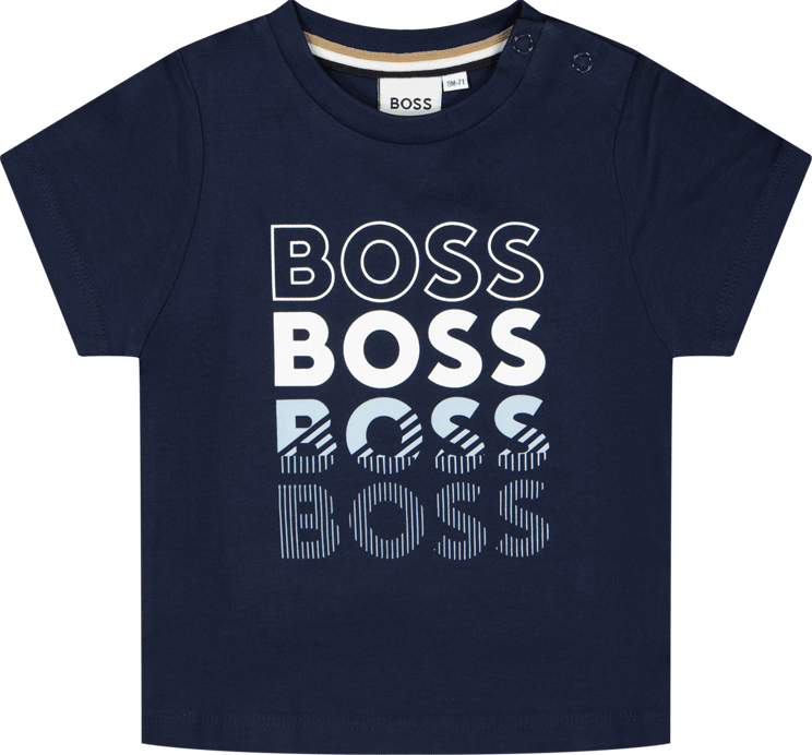Hugo Boss Boss Baby Jongens T-Shirt Licht Blauw Blauw
