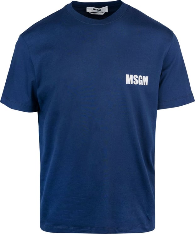 MSGM MSGM T-shirts and Polos Blue Blauw