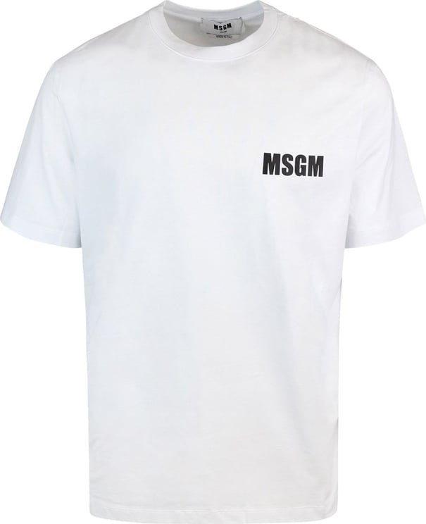 MSGM MSGM T-shirts and Polos White Wit