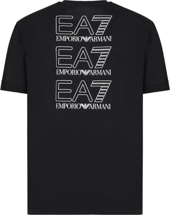 EA7 Armani Ea7 Heren T-shirt Zwart 3DUT02-PJTJZ/1200 Zwart