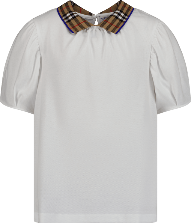 Burberry kg5 alesea ss top white Wit