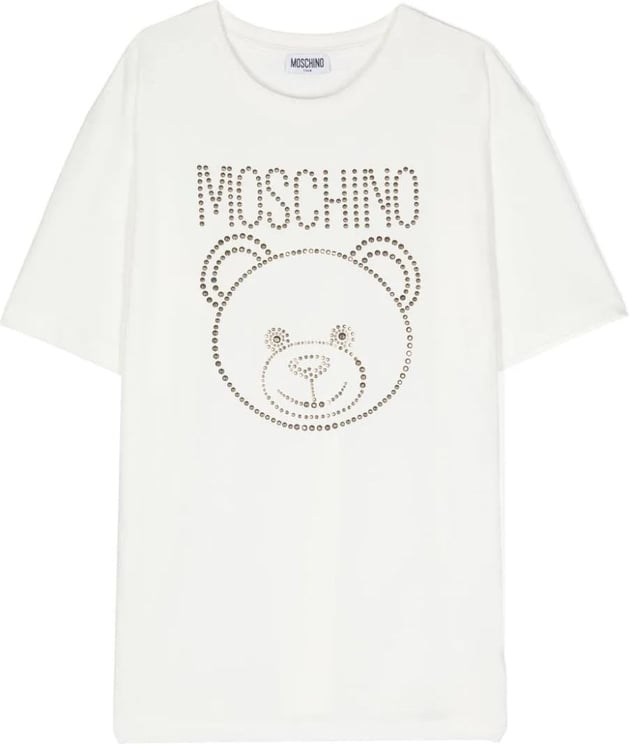 Moschino maxi t-shirt white Wit