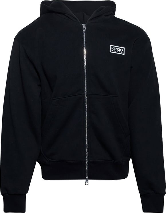 Kenzo black zip hoodie Zwart
