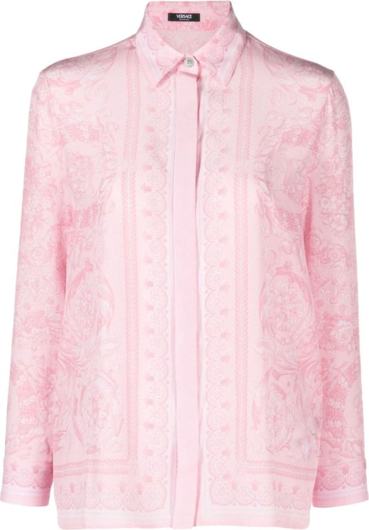 Versace Silk Shirt Roze