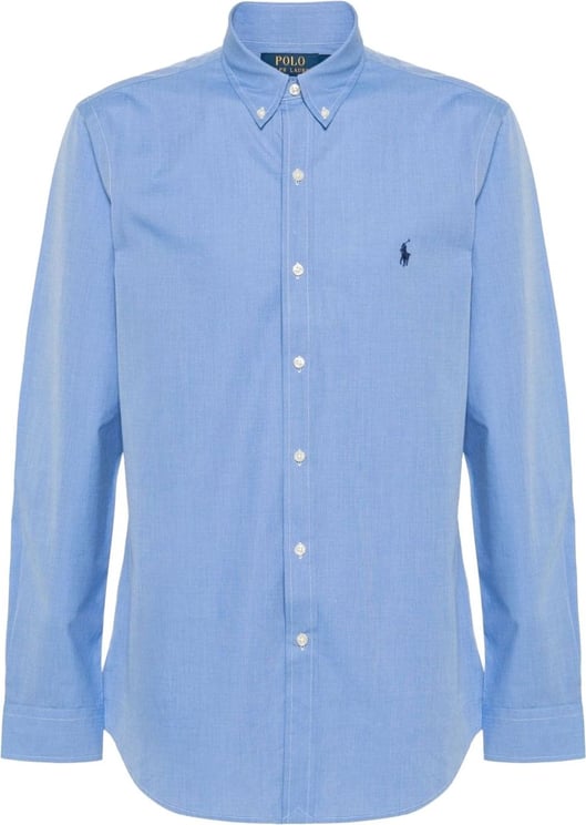 Ralph Lauren long sleeve sport shirt blue Blauw