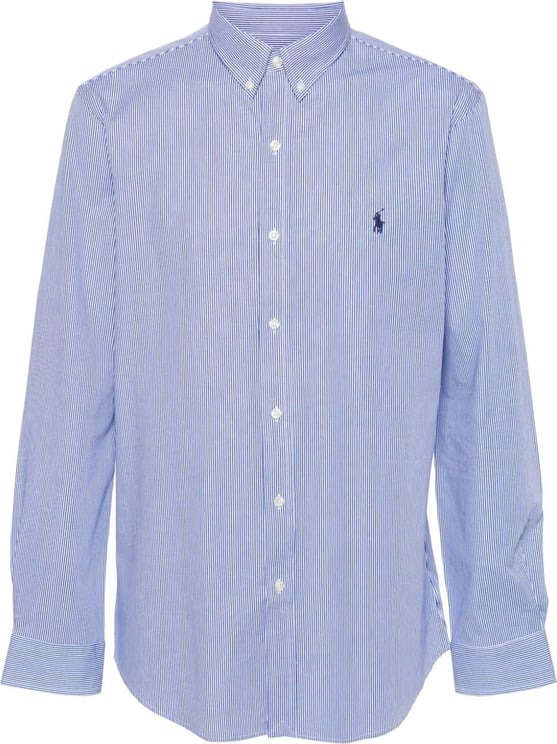 Ralph Lauren long sleeve sport shirt blue Blauw