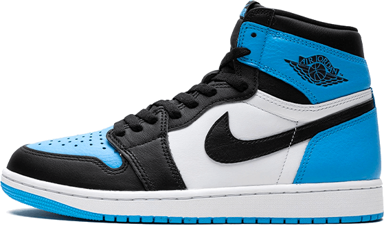 Nike Air Jordan 1 Retro High OG UNC Toe (2023) (GS) Wit