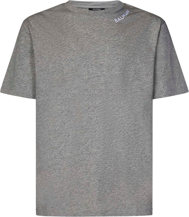 Balmain Balmain T-shirts and Polos Grey Grijs