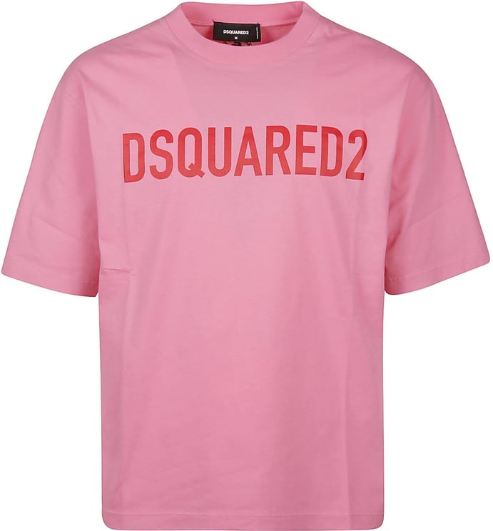 Dsquared2 Loose Fit T-shirt Pink & Purple Roze