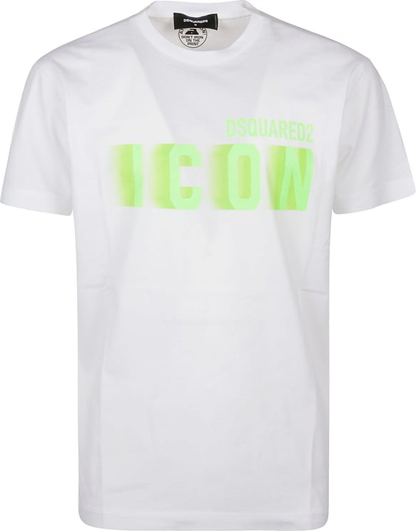 Dsquared2 Icon Blur Cool Fit T-shirt White Wit
