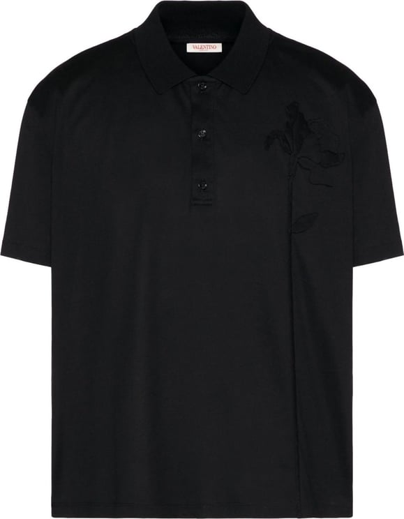 Valentino Garavani T-shirts and Polos Black Black Zwart