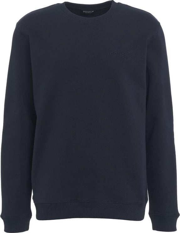 Dondup Sweater with embroidered logo Blauw
