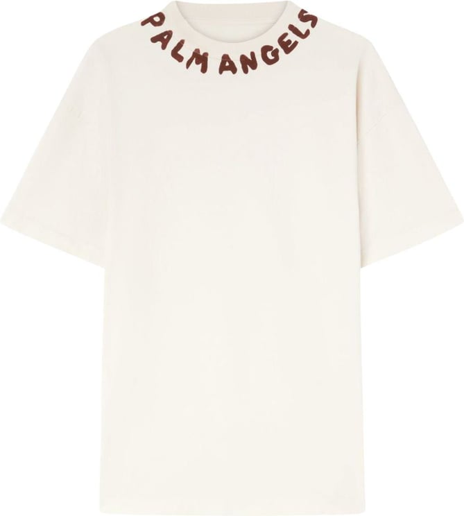 Palm Angels T-shirts And Polos Beige Beige