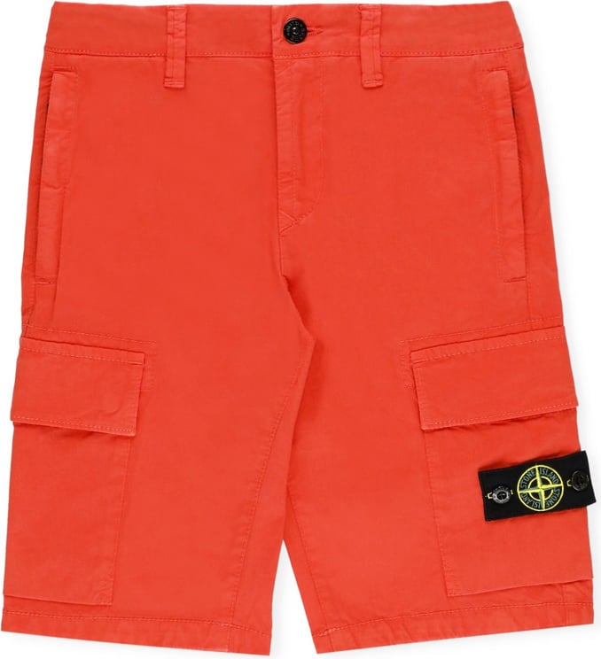 Stone Island Junior Shorts Orange Neutraal
