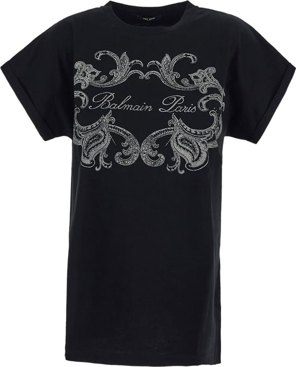 Balmain Printed T-Shirt Zwart