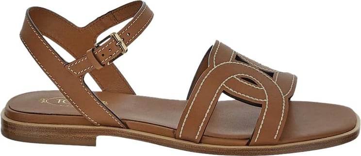 Tod's Leather Sandals Bruin