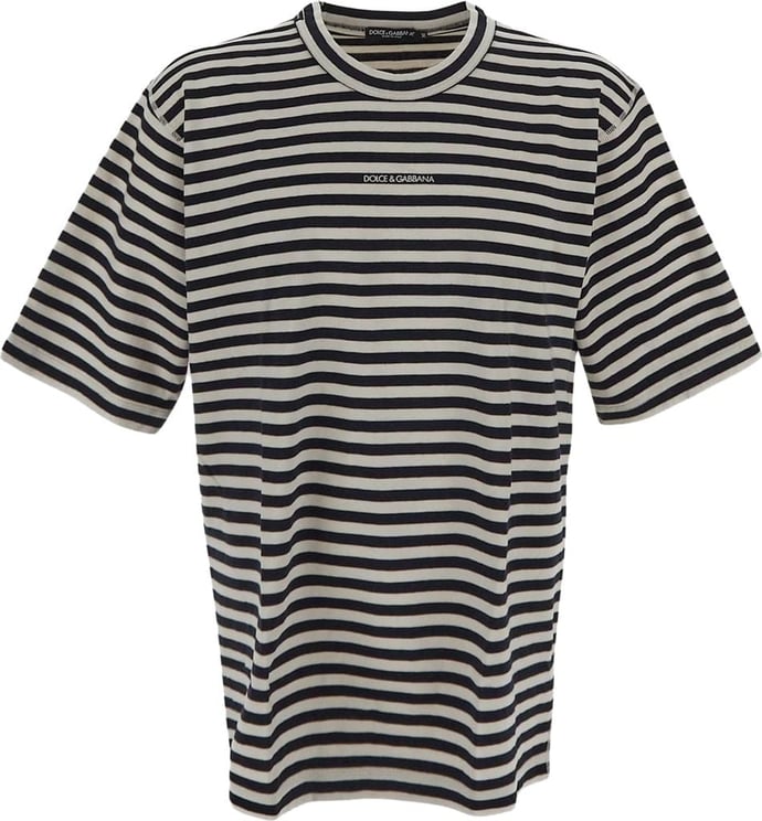 Dolce & Gabbana Striped T-Shirt Wit