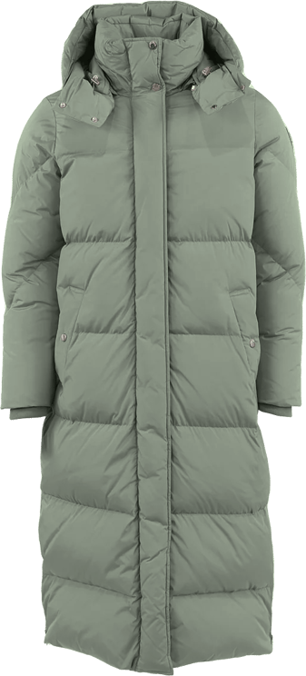 Woolrich Dames Aurora Parka Tunda Grey Groen