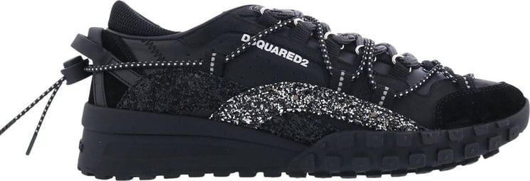 Dsquared2 Dames Lace-Up Low Top Sneake Zwart