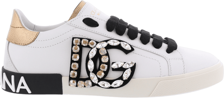 Dolce & Gabbana Dames Portofino Vintage Sneaker Wit Wit
