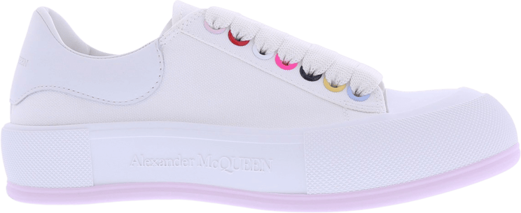 Alexander McQueen Dames Sneaker Fabri.S.Gomm Eco Solar Wit