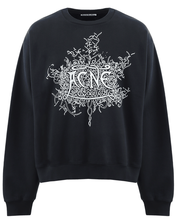 Acne Studios Heren Glow in the Dark Sweater Zwart Zwart