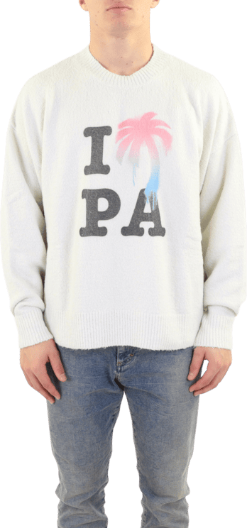 Palm Angels Heren I Love Pa Sweater Beige