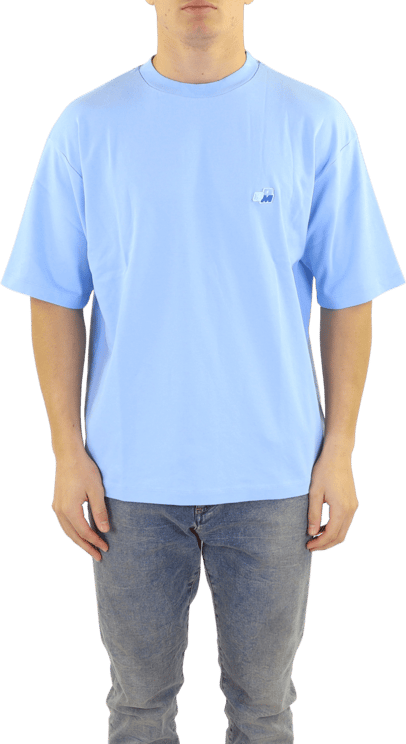 Drôle de Monsieur Heren Le T-Shirt Patch Ddm Blauw