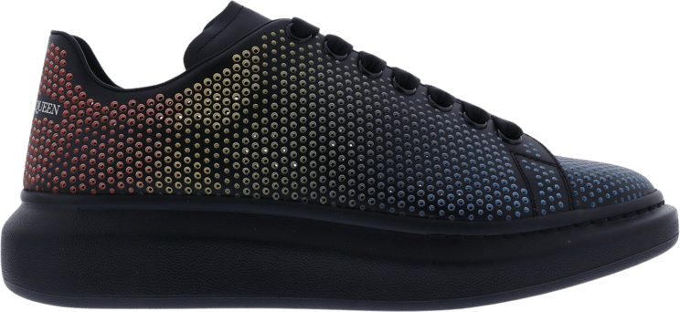 Alexander McQueen Heren Oversized Sneaker SS22 Perfo Zwart