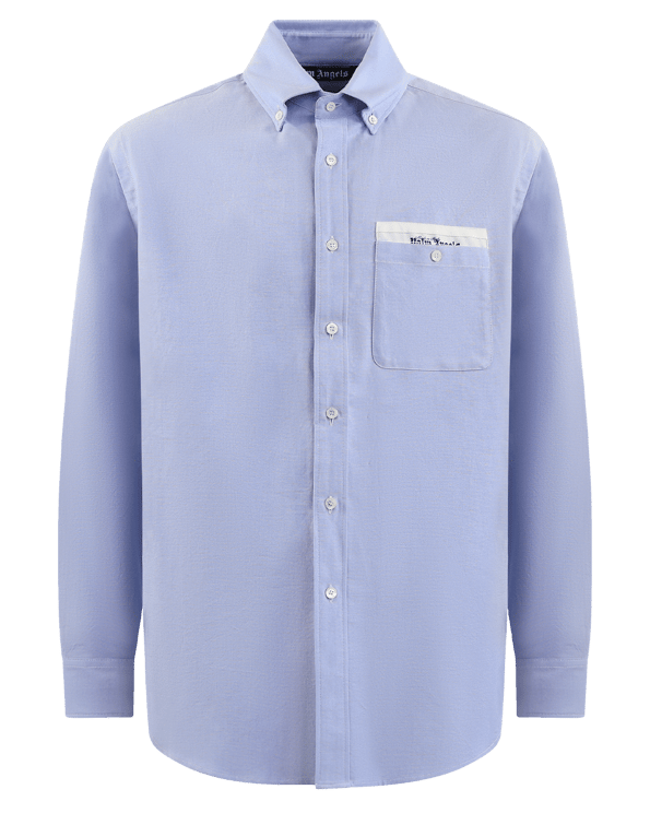 Palm Angels Heren Sartorial Tape Shirt Blauw Blauw