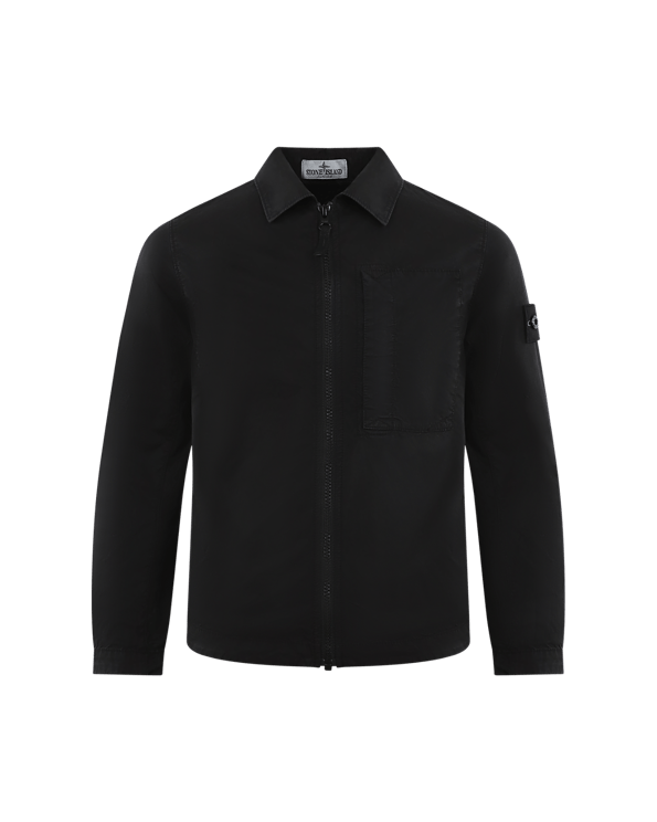 Stone Island Junior Kids Overshirt Zwart