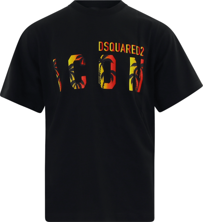 Dsquared2 Kids Slouch Fit-Icon T-Shirt Zwart