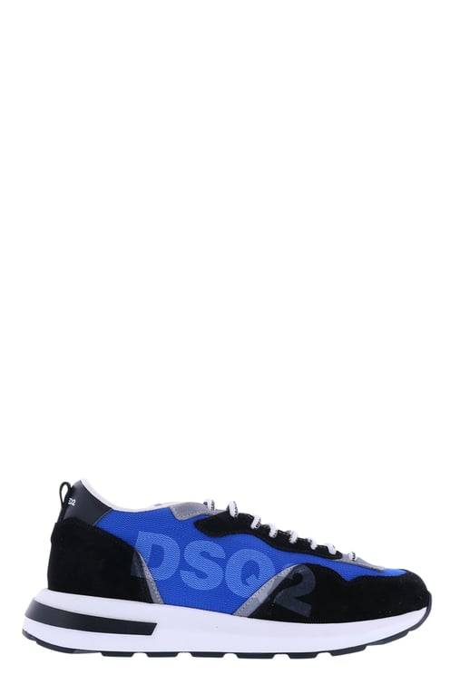 Dsquared2 Kids Sneakers Running Sole Lace Dsq Blauw