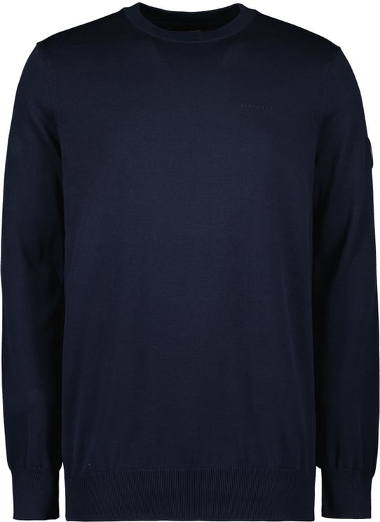 Airforce Knitwear Round Neck Dark Navy Blue Blauw