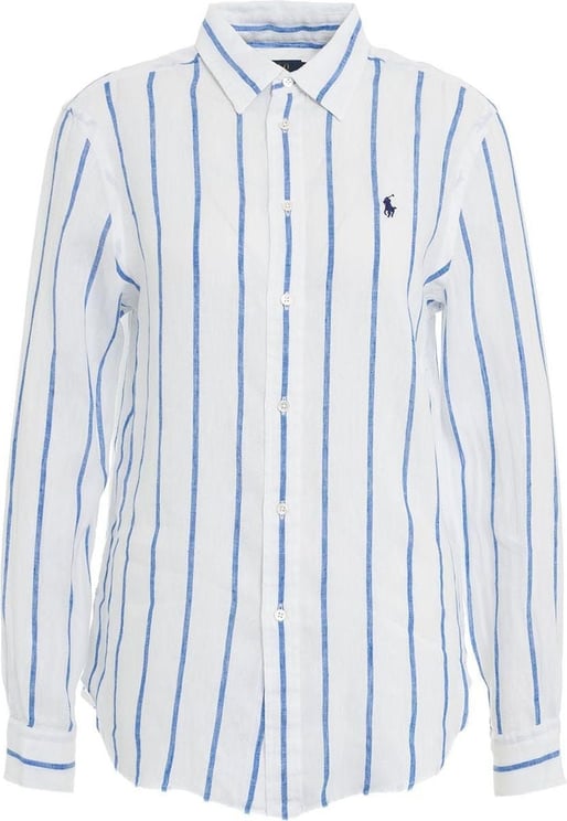 Ralph Lauren Shirt with contrasting stripes Blauw