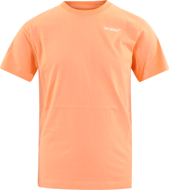 OFF-WHITE Off-White OBAA005S23JER001 kinder t-shirt zalm Oranje