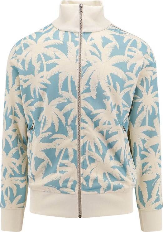 Palm Angels Sweatshirtwith all-over Palms print Blauw