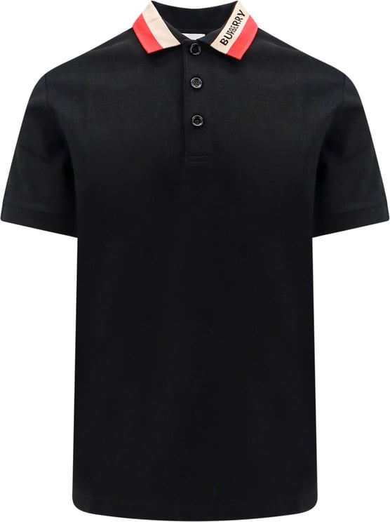 Burberry Cotton polo shirt Zwart
