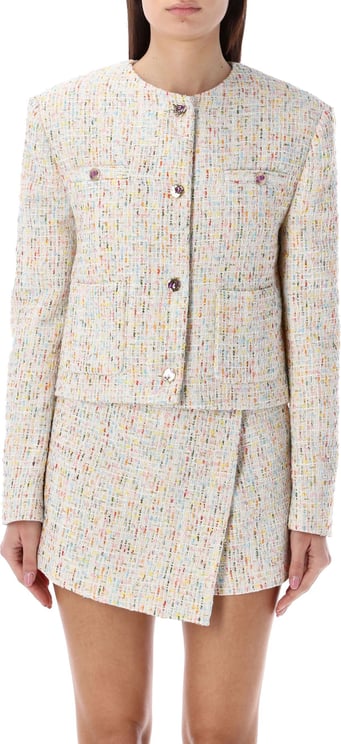MSGM CROPPED JACKET TWEED BOUCLE Divers