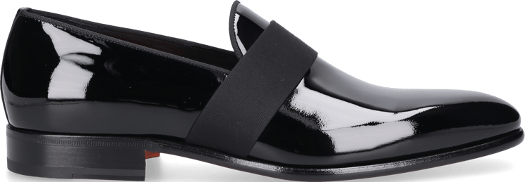 Santoni Loafers Mcnm Patent Leather Sicilia Zwart