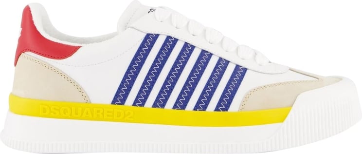 Dsquared2 Heren New Jersey Sneaker Wit/Multi Wit