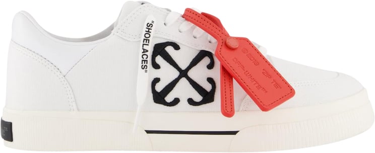 OFF-WHITE Heren New Low Vulcanized Canvas Wit Wit