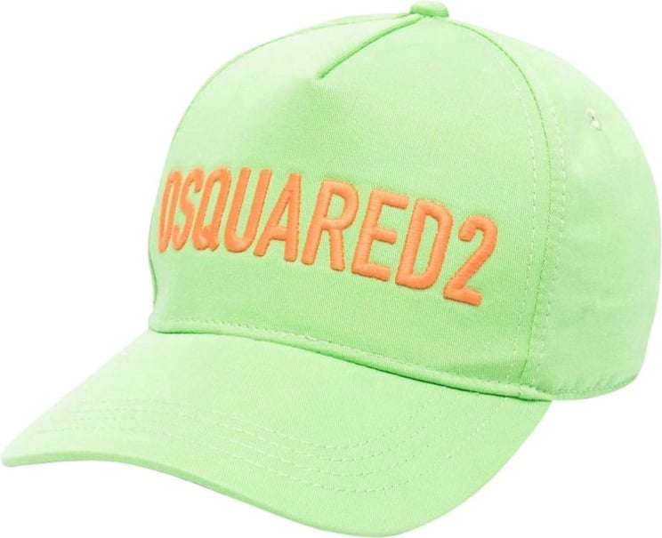 Dsquared2 Technicolor Acid Green Baseball Cap Green Groen