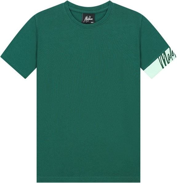 Malelions Malelions Junior Captain T-Shirt 2.0 - Dark Green/Mint Groen