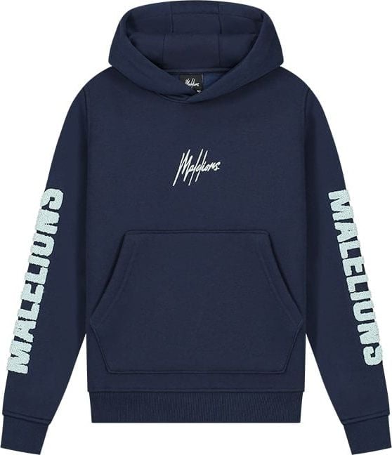 Malelions Malelions Junior Lective Hoodie - Navy/Mint Blauw
