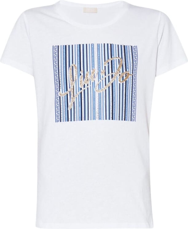 Liu Jo T-shirt Donna con stampa e applicazioni Wit
