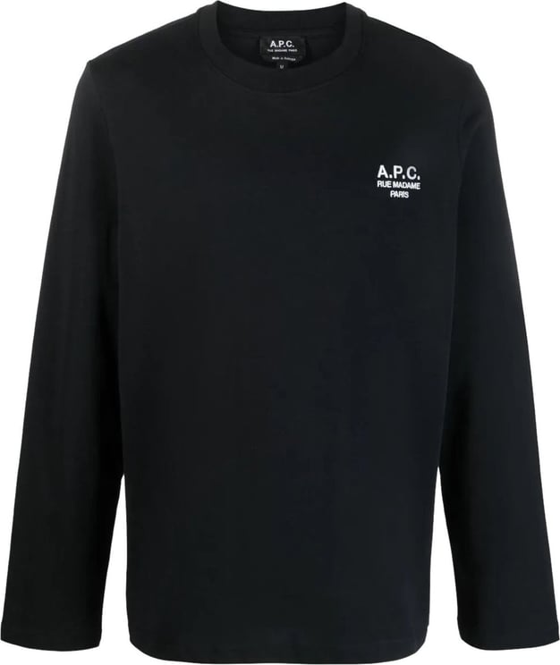 A.P.C. t-shirt olivier black Zwart
