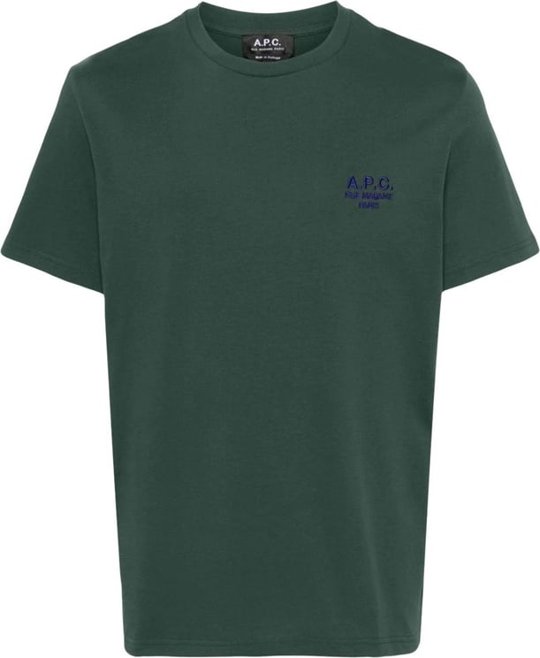 A.P.C. t-shirt new raymond darkgreen Groen